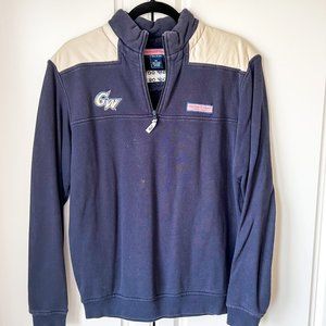 Vineyard Vines GWU Shep Shirt, Quarter Zip Limited Edition Unisex XS